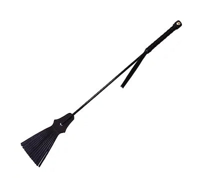 rouge Leather Tasselled Riding Crop Red