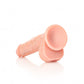 Straight Realistic Dildo with Balls and Suction Cup - 7''/ 18 cm