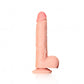 Straight Realistic Dildo with Balls and Suction Cup - 7''/ 18 cm