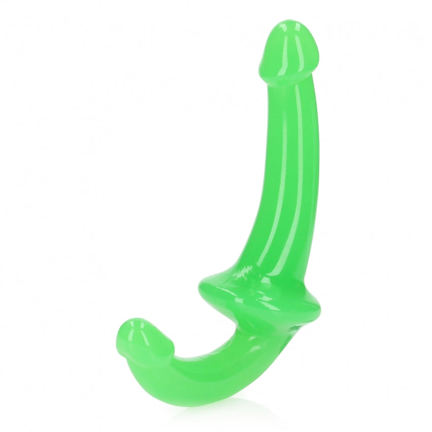 6" Inch Strapless Strap-On Glow in the Dark Neon - Green