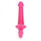 6" Inch Strapless Strap-On Glow in the Dark Neon - Pink