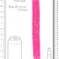 12" Inch Double Dong Glow in the Dark Neon - Pink