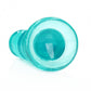 Crystal Clear 5.5" Curvy Dildo/Plug - Turquoise