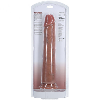 RealRock Ultra Realistic Skin - Extra Large Straight without Balls 13" / 33 cm - Tan