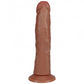 RealRock Ultra Realistic Skin - Vibrating Rechargeable - Regular Curved without Balls 8" / 20,3 cm - Tan