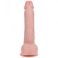 RealRock Ultra Realistic Skin - Vibrating Rechargeable - Regular Straight with Balls 9" / 23 cm - Flesh