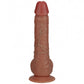 RealRock Ultra Realistic Skin - Vibrating Rechargeable - Regular Straight with Balls 9" / 23 cm - Tan