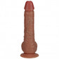 RealRock Ultra Realistic Skin - Vibrating Rechargeable - Regular Straight with Balls 9" / 23 cm - Tan