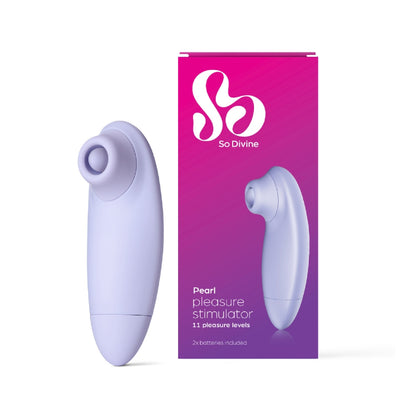 So Divine Pearl Clitoral Beaded Pleasure stimulator purple