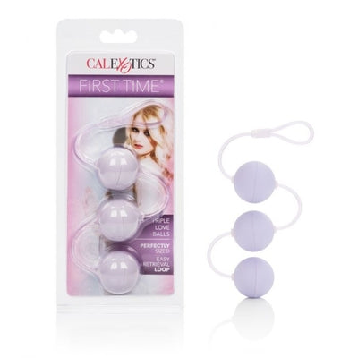 CalExotics First Time Love Balls Triple Lover Ben Wa Kegel Weights Purple