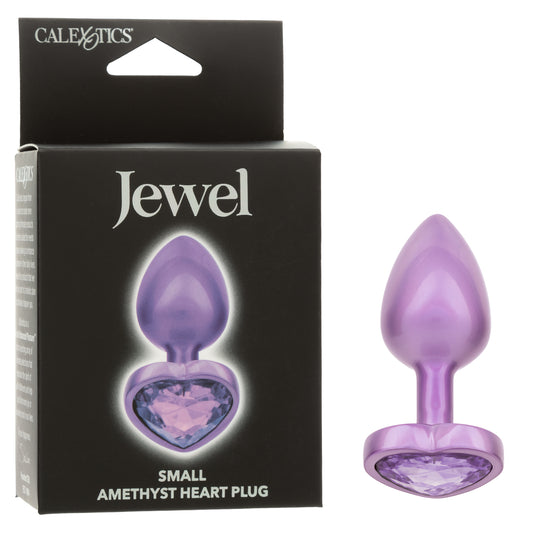 JEWEL SMALL AMETHYST HEART PLUG