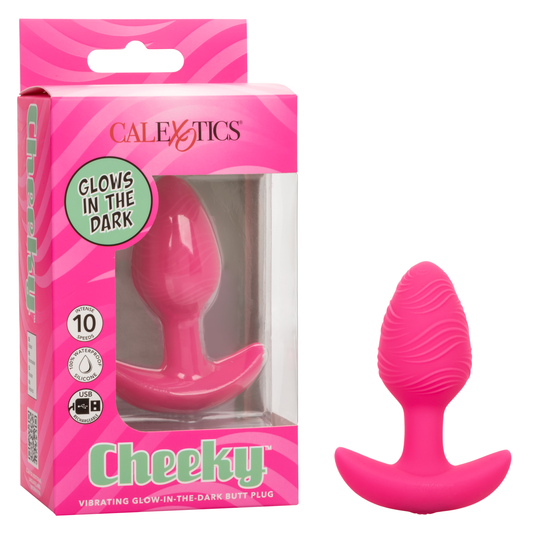 Cheekyâ„¢ Vibrating Glow-In-The-Dark Butt Plug