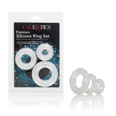 Premium Silicone Ring - Set Clear