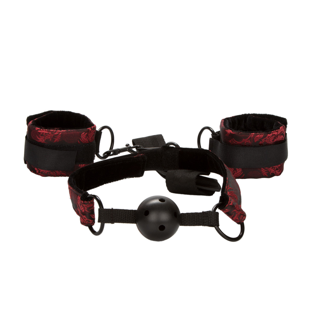 Scandal Breathable Ball Gag With Cuffs Bondage Kit BDSM Fetish