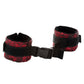 Scandal Control Cuffs Red & Black Adjustable wrists or ankles