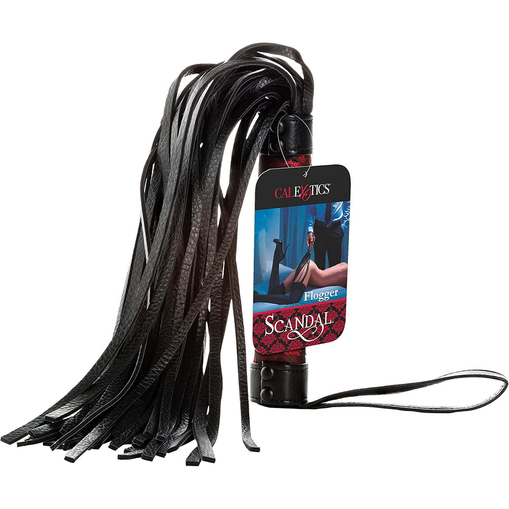 Scandal Flogger Black Bondage Whip BDSM