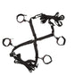 Scandal Over the Bed Cross Red Bondage Restraints BDSM Kit