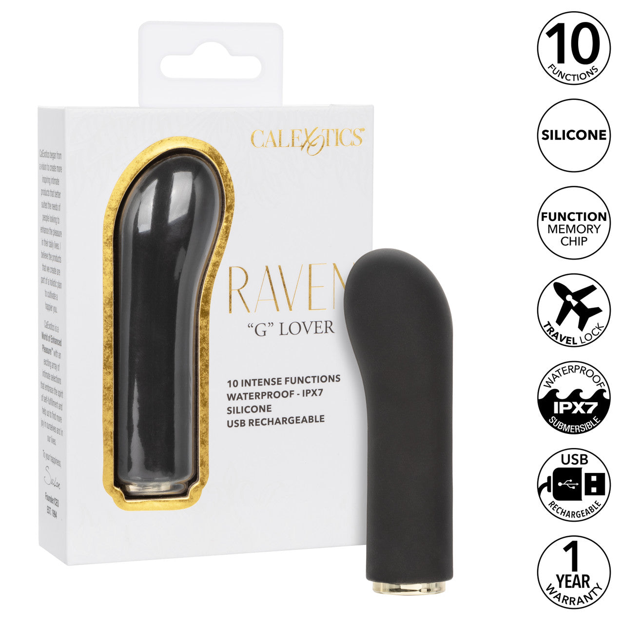 CalExotics Raven Lover Vibrator Rechargeable