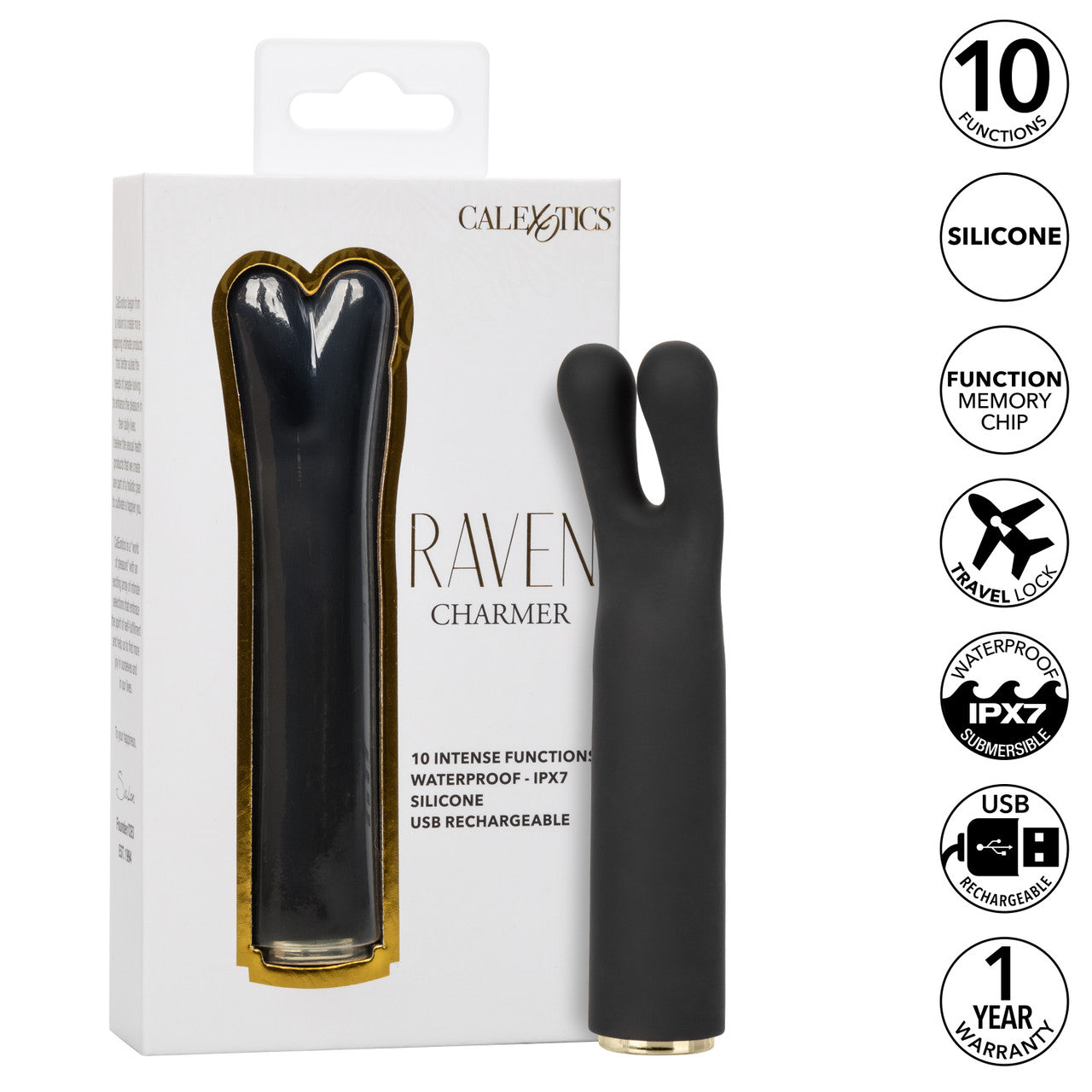 CalExotics Raven Charmer Vibrator Rechargeable