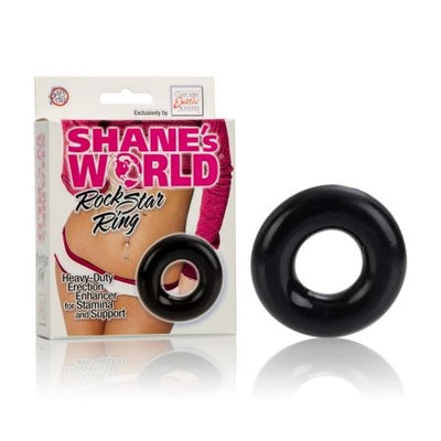 Shane's World Rock Star Ring Penis Cock Ring Black