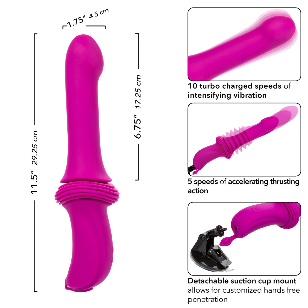 Calexotics Overdrive Remote Control Sex Machine Smooth Thruster