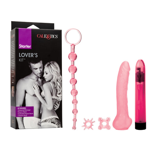 Calexotics Starter Lover's Kit Anal Beads Vibrator Dildo Cock Ring