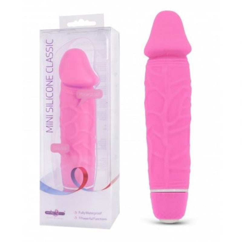 Seven Creations Silicone Classic Mini Pink Thick Veined 15cm