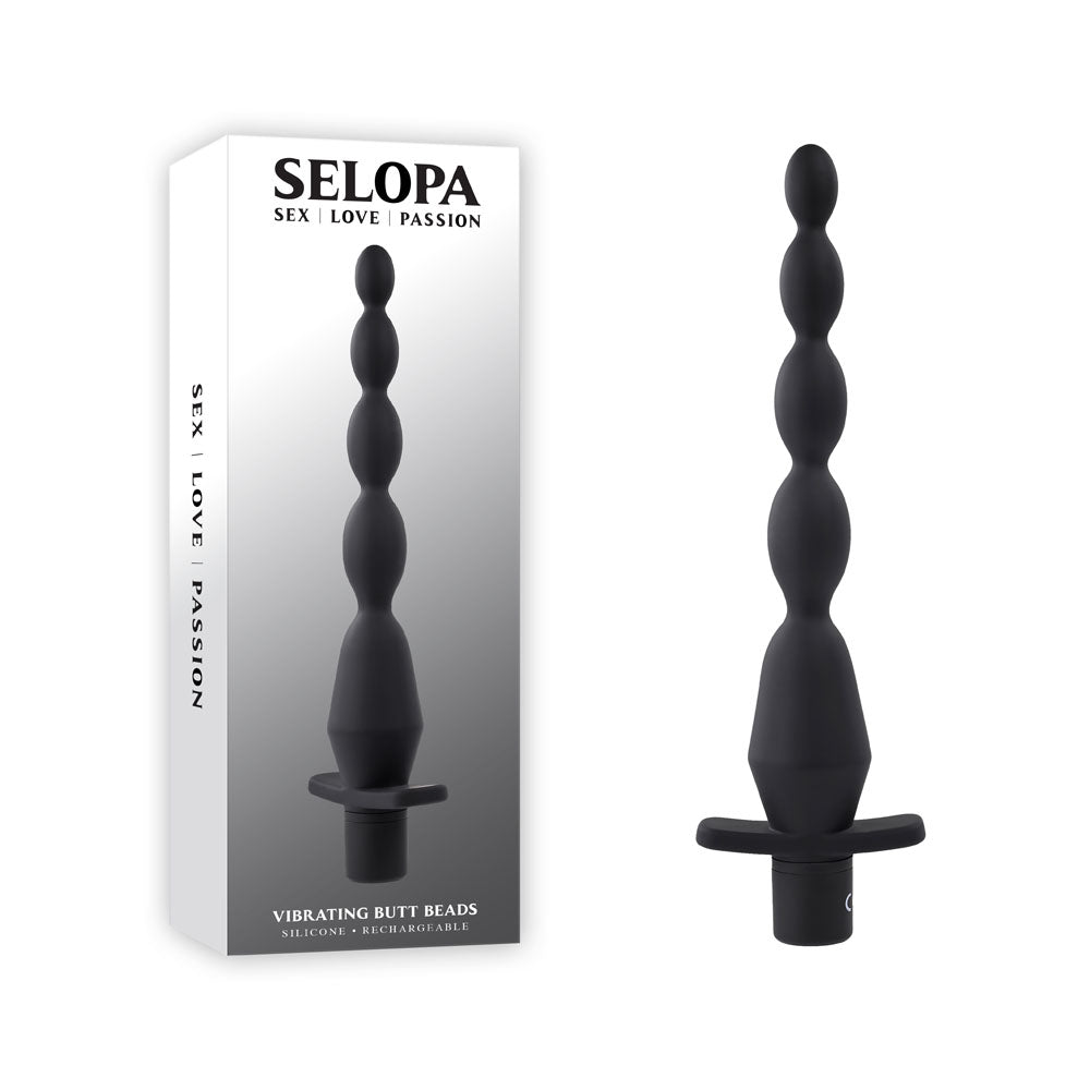Selopa VIBRATING BUTT BEADS 22cm USB Rechargeable Vibrating Anal Beads