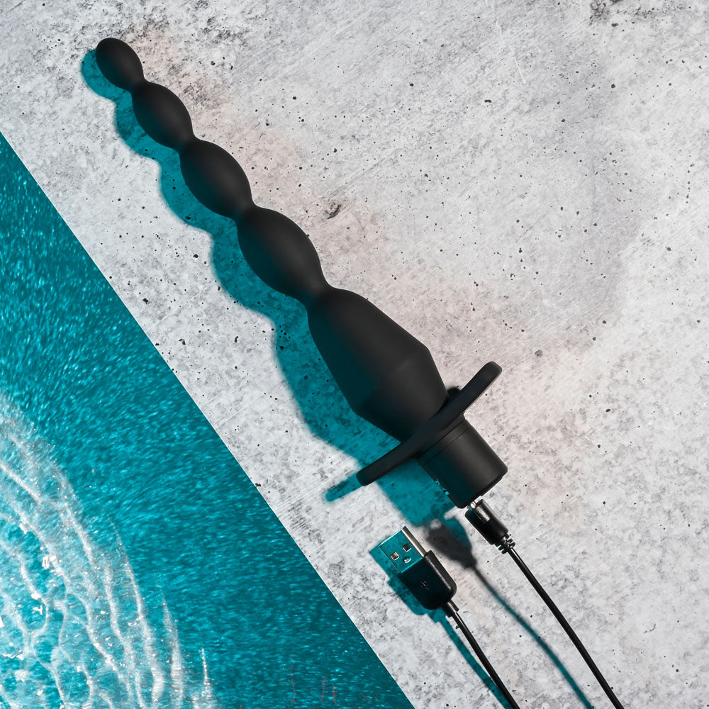 Selopa VIBRATING BUTT BEADS 22cm USB Rechargeable Vibrating Anal Beads