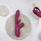 Yoko - Triple Action Vibrator Dual Prongs with Clitoral Pulse Wave - Pink