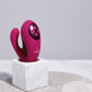 Yoko - Triple Action Vibrator Dual Prongs with Clitoral Pulse Wave - Pink