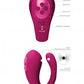 Yoko - Triple Action Vibrator Dual Prongs with Clitoral Pulse Wave - Pink