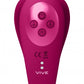 Yoko - Triple Action Vibrator Dual Prongs with Clitoral Pulse Wave - Pink