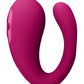 Yoko - Triple Action Vibrator Dual Prongs with Clitoral Pulse Wave - Pink