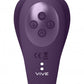 Yoko - Triple Action Vibrator Dual Prongs with Clitoral Pulse Wave - Purple