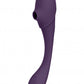 Mirai - Double Ended Pulse Wave & Air Wave Bendable Vibrator - Purple