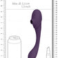 Mirai - Double Ended Pulse Wave & Air Wave Bendable Vibrator - Purple