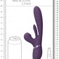 Kura - Thrusting G-Spot Vibrator with Flapping Tongue and Pulse Wave Stimulator - Purple
