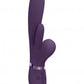 Kura - Thrusting G-Spot Vibrator with Flapping Tongue and Pulse Wave Stimulator - Purple