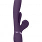 Kura - Thrusting G-Spot Vibrator with Flapping Tongue and Pulse Wave Stimulator - Purple
