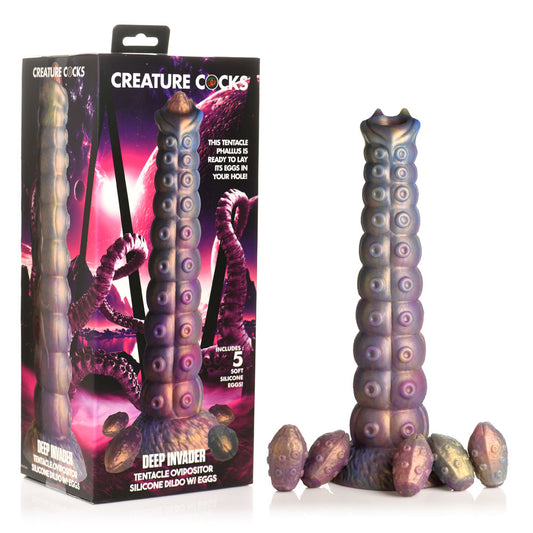 Creature Cocks Deep Invader Tentacle Large Dildo Anal Plug Silicone Dong Sex Toy