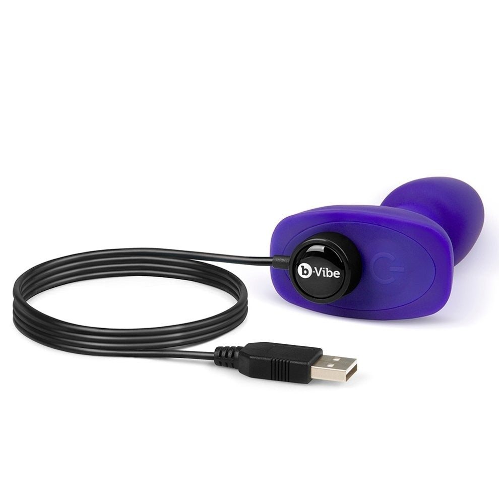 B-Vibe Rimming Plug Petite Purple 