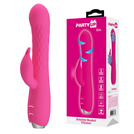 Party Up ERIC Rotating Beads Vibrator - Pink