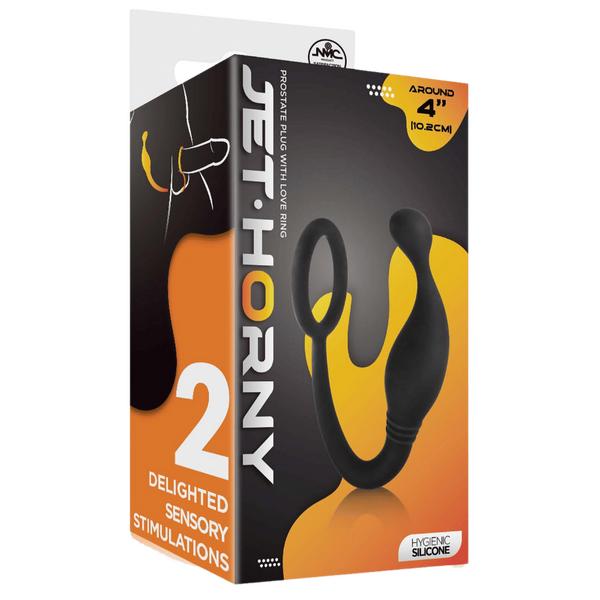 Prostate Plug with Love Ring - 4"