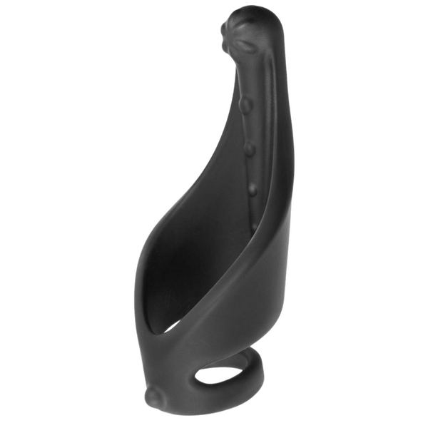 Cock Ring with Ball Strap and Clit Stimulator
