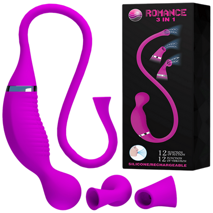 Rechargeable Romance 3in1 Vibrator