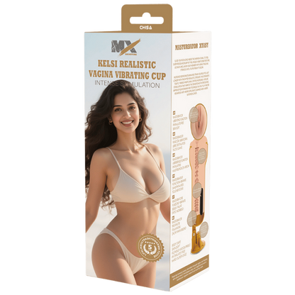Kelsi Realistic Vagina Vibrating Cup
