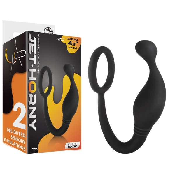 Prostate Plug with Love Ring - 4.5"