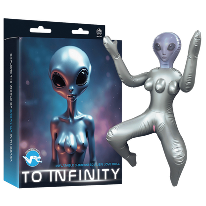 Inflatable 3-Breasted Alien Love Doll -