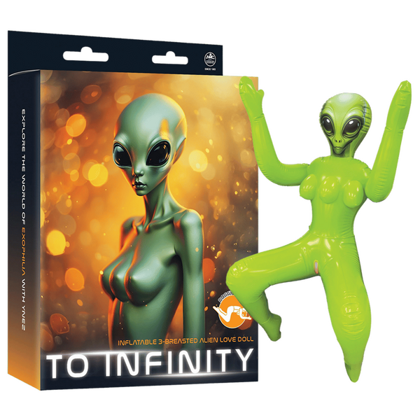 Inflatable 3-Breasted Alien Love Doll -